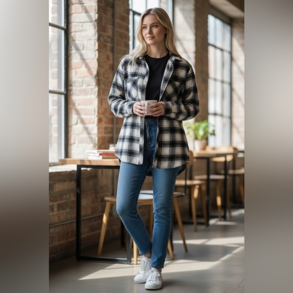 Free Press Plaid Shirt XL
